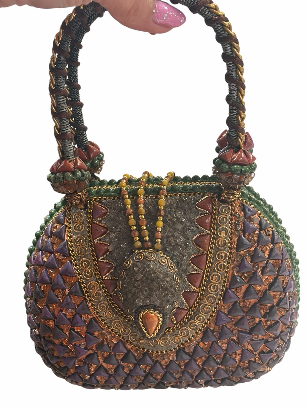 Rare Vintage Mary Frances "925 20" Beaded Masterpiece Handbag